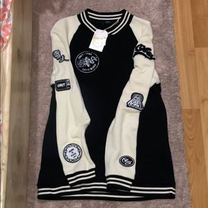 Obey sweater with patches